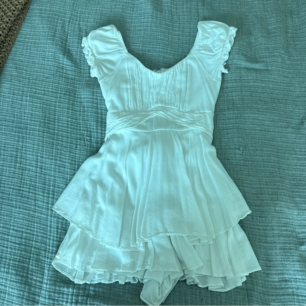 Altar'd State White Ruffle Romper - Picture 12 of 12